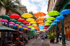 Mauritius Street of Umbrellas