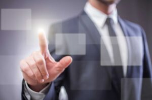 Business man debating options of Free Zone Companies
