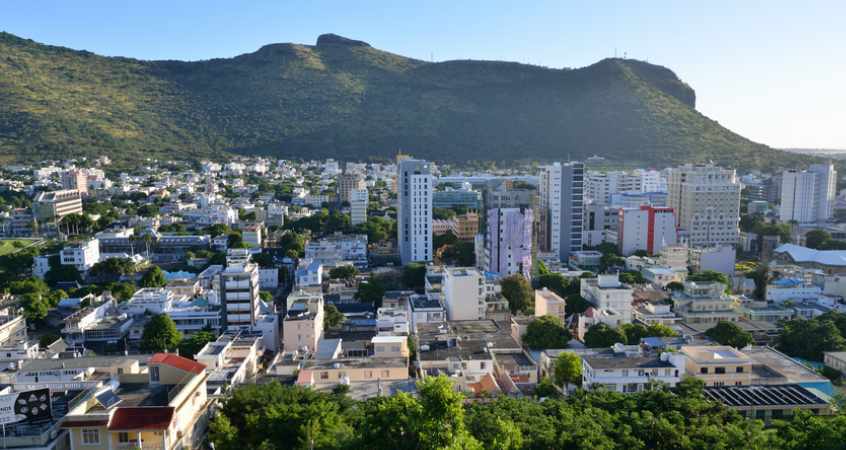 Mauritius City Skyline