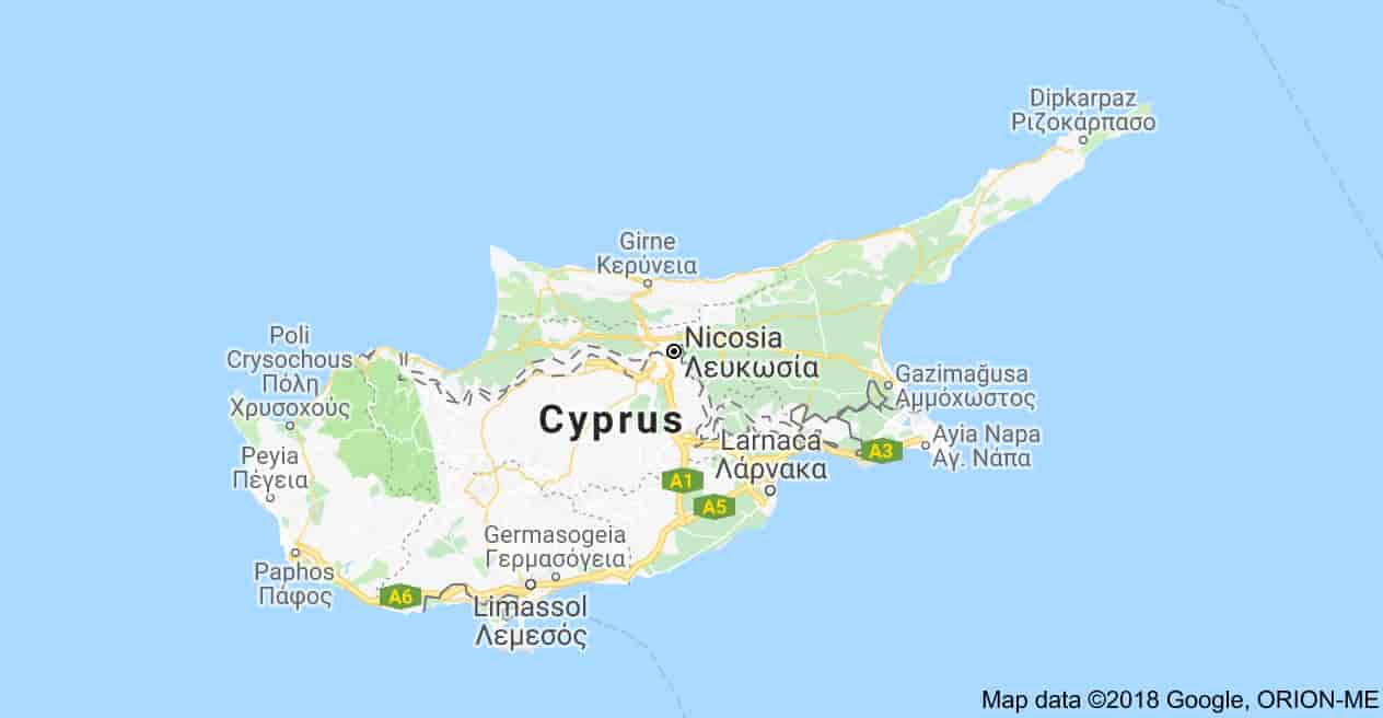 cyprus on Atlas Map