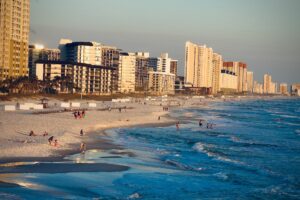 panama city and beach skyline