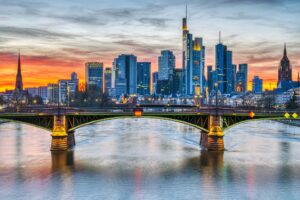 Frankfurt Germany City Skyscrapers